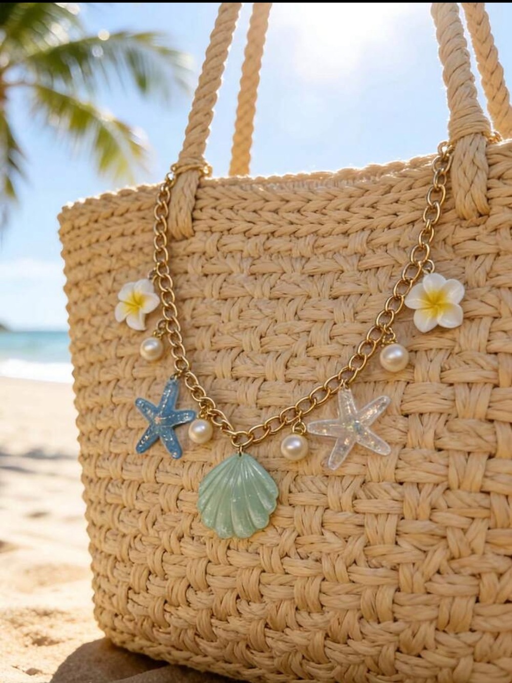 🐚NEW Beach Seashell Purse Charm🐚